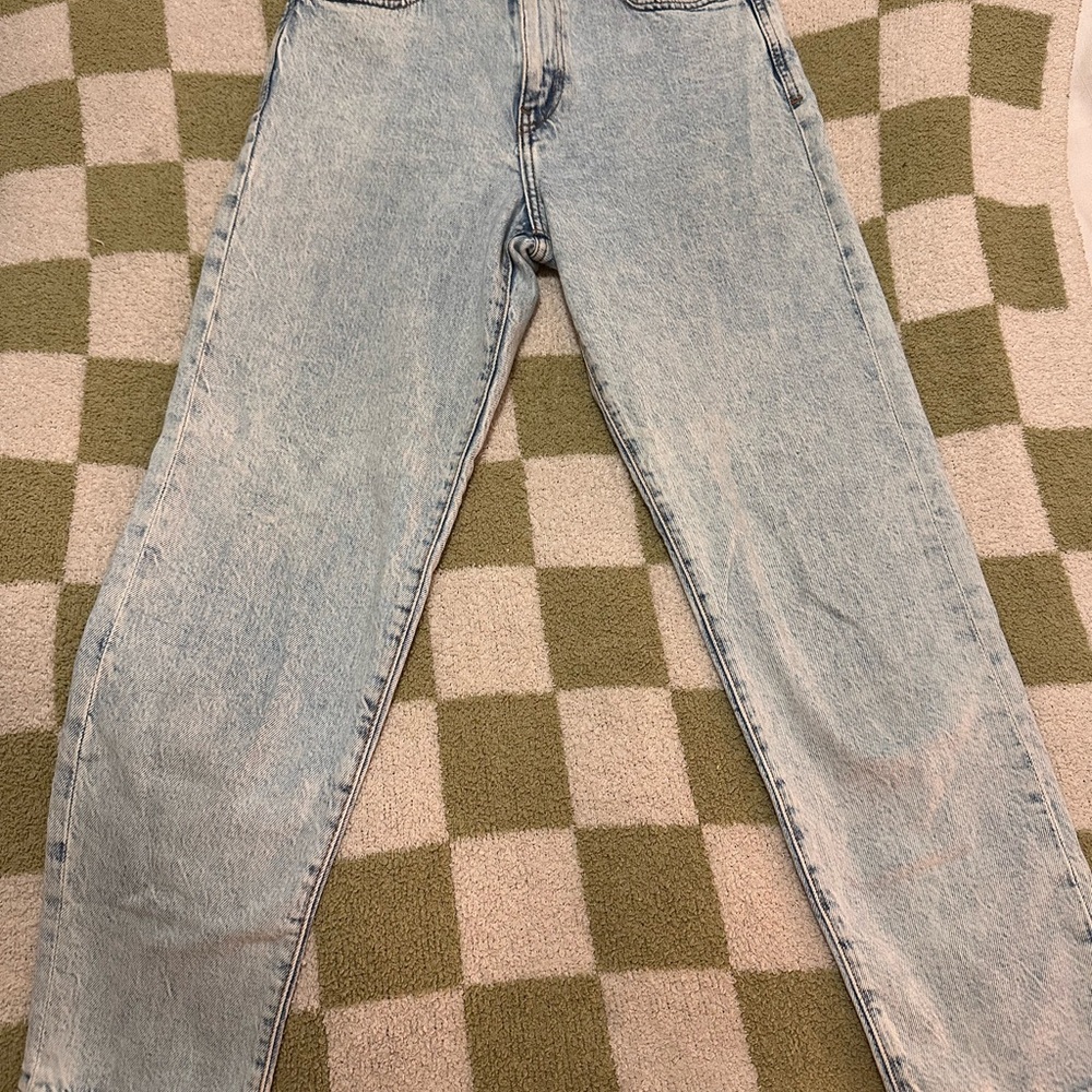 Zara Blue Denim Mom Jeans